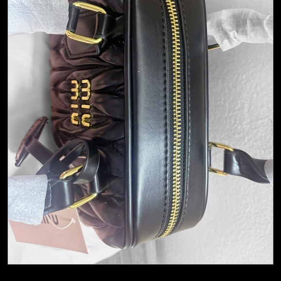 Miu Miu Black Quilted Crossbody Bag - Picture 3 of 5